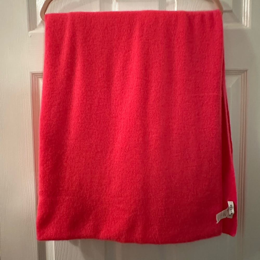 White + Warren Vibrant Pink Scarf